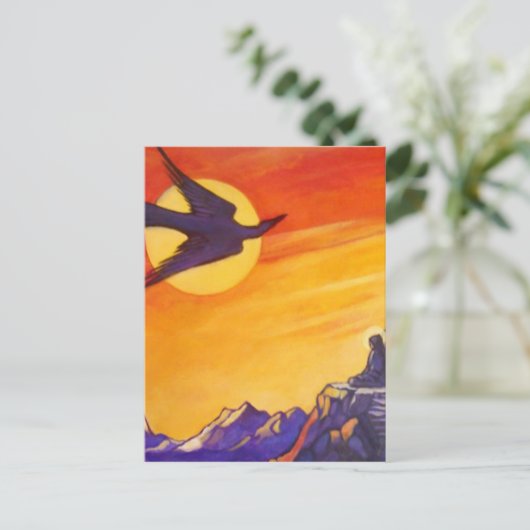 Vogel aus Zeit und Raum Postkarten (Stehend Vorderseite)