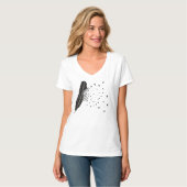 Vogel-Ausbrechen einer Feder T-Shirt (Vorderseite Vollansicht)