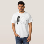 Vogel-Ausbrechen einer Feder T-Shirt (Vorne ganz)