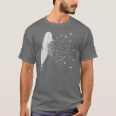 Vogel-Ausbrechen einer Feder T-Shirt (Vorderseite)