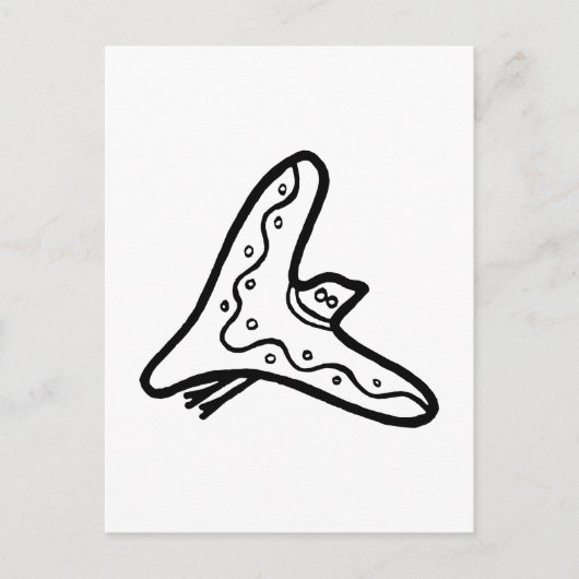 Vogel, australischer zeichn (Aborigine) Postkarte (Vorderseite)