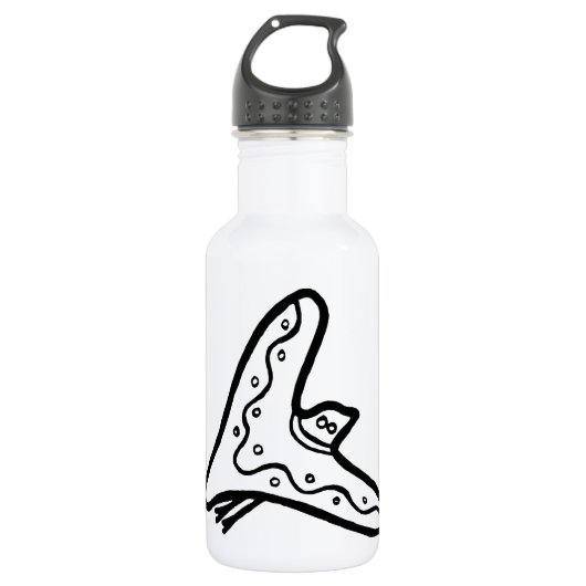 Vogel, australischer zeichn (Aborigine) Trinkflasche (Vorderseite)