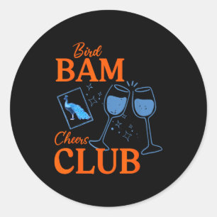Vogel bam jubelt Club Pfau Mahjong chinesisch Mah Runder Aufkleber