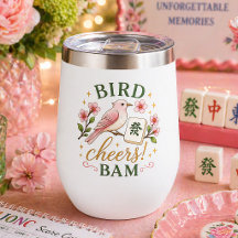 Vogel Bam Mahjong Blumen Elegant