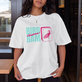 Vogel Bam Prost Mahjong-Party T-Shirt