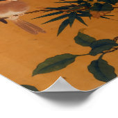 Vögel, Bambus, Kamelien, Japanisch Art 1644-1911 Poster (Ecke)