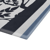 Vögel & Bäume w Pomegranates Challah Schneiderscha Schneidebrett (Ecke)