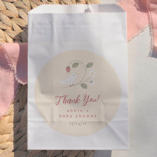 Vögel & Beeren Nesting-Party Mädchen Baby Shower Geschenktütchen
