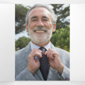 Vögel bei Morgendämmerung 2 Foto Beerdigung Dreifach-gefaltete Programmkarte (Innenseite Mitte)