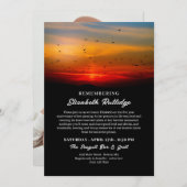 Vögel bei Morgendämmerung Einladung (Vorne/Hinten)