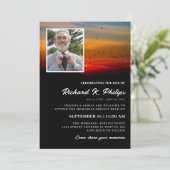 Vögel bei Sonnenaufgang Foto feiern das Leben Einladung (Stehend Vorderseite)