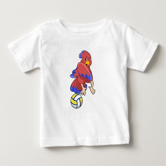 Vogel beim Volleyball-Sport Baby T-shirt (Vorderseite)