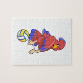 Vogel beim Volleyball-Sport Puzzle (Horizontal)
