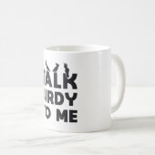 Vögel beobachten Retro-Sprechen über Vögel zu mir Kaffeetasse (VorderseiteRechts)