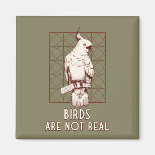 Vögel beobachten Verschwörung von Spionen nicht wi Magnet