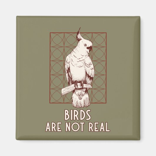 Vögel beobachten Verschwörung von Spionen nicht wi Magnet (Vorne)