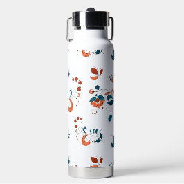 Vögel & Berries im russischen Stil Trinkflasche