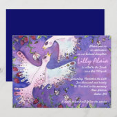 Vögel & Bienen Bat Mitzvah Einladung (Vorne/Hinten)