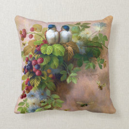Vogel-Bienen-und Beeren-schöne Kunst Kissen