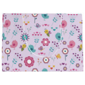 Vögel, Bienen und Schmetterlinge Große Geschenktüte (Rückseite)