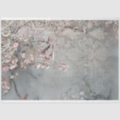 Vogel & Birdcage, Shabby Chic Blumenfantasie Seidenpapier (Vorderseite)