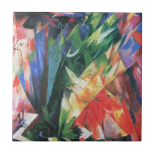 Vögel (Birds) von Franz Marc, Vintage-Cubismus-Kun Fliese