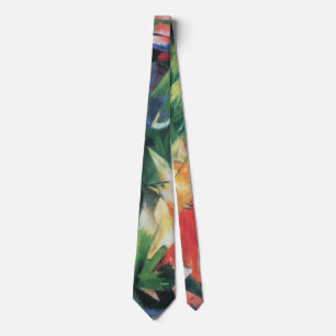 Vögel (Birds) von Franz Marc, Vintage Cubismus Kun Krawatte