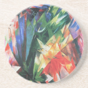 Vögel (Birds) von Franz Marc, Vintage-Cubismus-Kun Sandstein Untersetzer