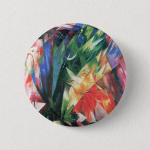 Vögel (Birds) von Franz Marc, Vintage-Kubismus-Kun Button