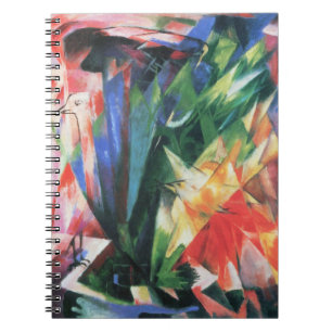 Vögel (Birds) von Franz Marc, Vintage-Kubismus-Kun Notizblock