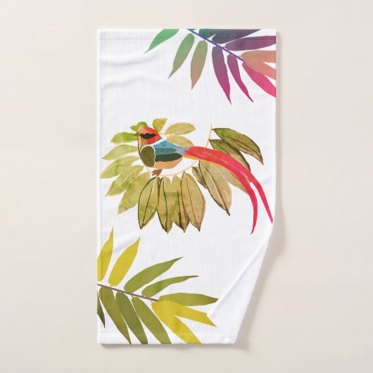 Vogel-Blätter Badhandtuch Set (Handtuch)