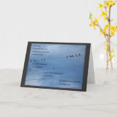 Vögel bleiben nicht Karte (Gelbe Blume)