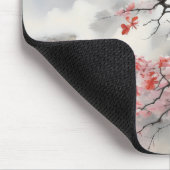 Vögel blühen Blumen Mousepad (Ecke)
