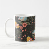Vögel Blume Bohemische Liebe Muster Kaffeetasse (Links)