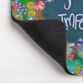 Vögel Blume Inspirierend Zitat Hübsch Spaß Mousepad (Ecke)