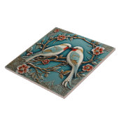 Vögel Blume Jugendstil Inspirierte Natur Print Fliese (Seite)