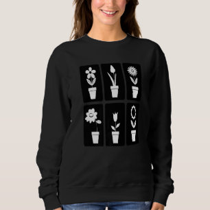 Vögel Blume Natur Schmetterlinge Spaß farbenfrohe Sweatshirt