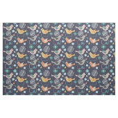 Vögel Blume Retro Moderne Mittelalter Fun Muster Stoff (Fat Quarter (45,7 x 55,9 cm))