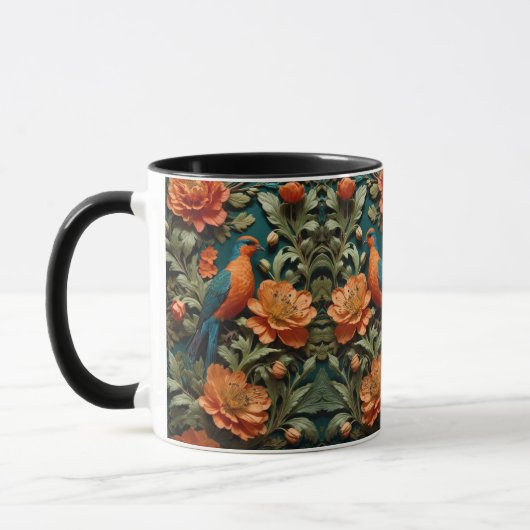 Vogel-Blume Tasse (Links)
