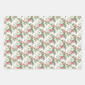 Vogel, Blume und Foliage Geschenkpapier Set (Vorderseite 3)