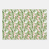 Vogel, Blume und Foliage Geschenkpapier Set (Vorderseite 2)