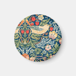 Vögel & Blumen Wm Morris Kunst Magnet