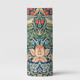 Vögel & Blumen Wm Morris Stumpenkerze