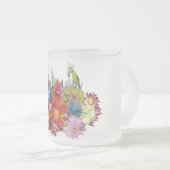 Vogel-/Blumengemisch 4 Mattglastasse (VorderseiteRechts)