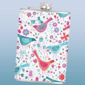 Vögel Blumengewässer Flachmann