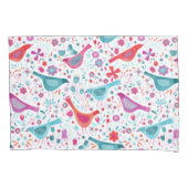 Vögel Blumengewässer Kissenbezug (Vorderseite-Links)