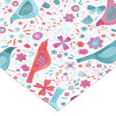 Vögel Blumengewässer Kurzer Tischläufer (Ecke)