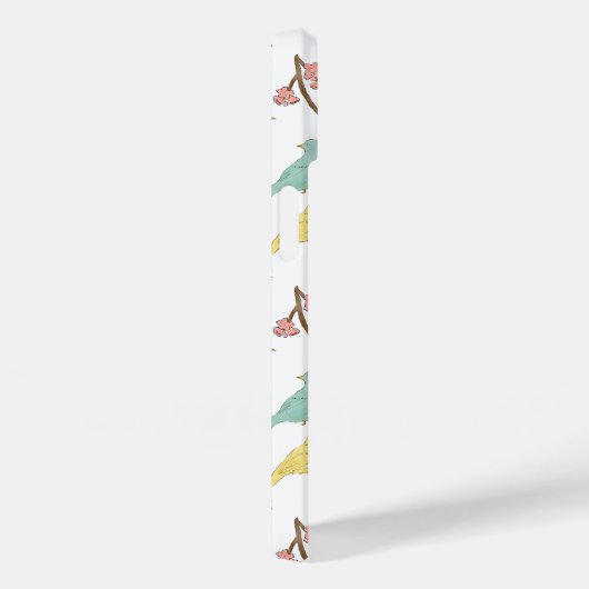 Vögel & Blüten Mit Monogramm Aquarellbilder Case-Mate iPhone Hülle (Rückseite / Rechts)