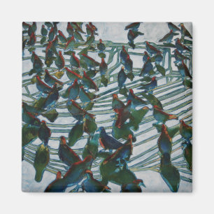 Vogel-Boot 3 Magnet