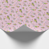 Vogel Botanisch Geschenkpapier (Ecke)